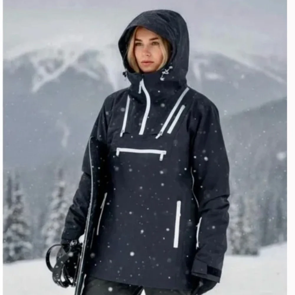 FP  Movement  Free People Blizzard Bliss Ski Jacket Hooded Snowboarding  XS coat - Picture 3 of 8
